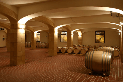 In the barrique cellar of Cantine Minini