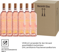 Vorschau: 6er Vorteils-Weinpaket - Merlot Rosé serigrafiert - Fortant de France