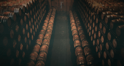 Some Torres wines age in barrel