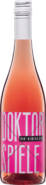 The Doktorspiele Rosé from Dr. Koehler shines in a shimmering rose. The cuvée is composed of the four grape varieties Cabernet Sauvignon, Frühburgunder, Merlot and Spätburgunder. In the nose is the wine from Rheinhessen with a clear bouquet of pomegranate with fine nuances of orangeade. The palate is spoiled by aromas of juicy cherries, ripe raspberries and a subtle fruit taste. The impression obtained from the nose is repeated by fine notes on the palate. The body convinces with strength and filigree structure. A wine with a lively freshness and a finish, which is worn by sweet red fruits.
