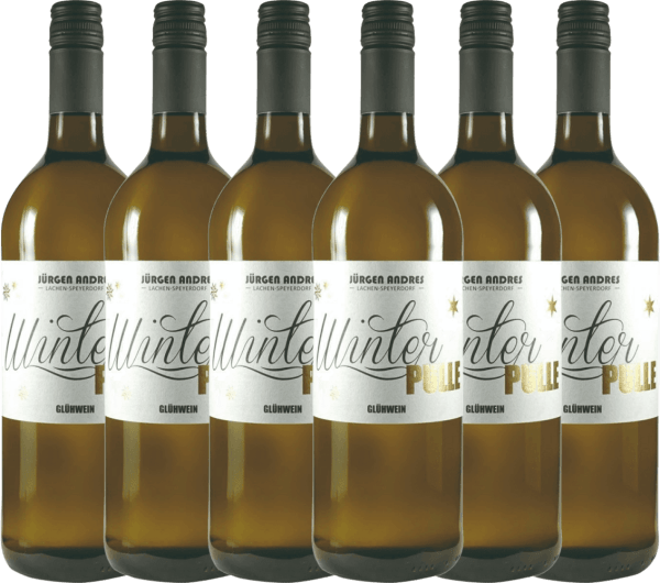 6er Vorteils-Weinpaket - Winterpulle Glühwein Weiß 1 l - Weingut Andres