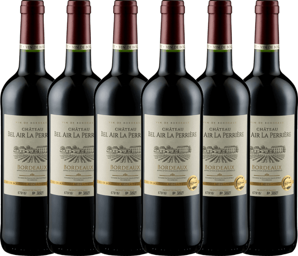 6er Vorteils-Weinpaket - Vin du Bordeaux AOC - Château Bel Air La Perriere
