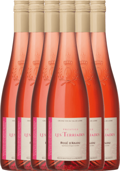 6er Vorteilspaket - Rosé d'Anjou Les Terriades AOC 2021 - Les Caves de la Loire