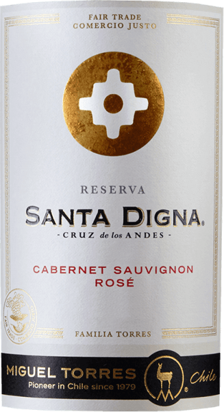 The Santa Digna Rosé Cabernet Sauvignon from Miguel Torres Chile delights with an enticing bouquet of juicy ripened plums and fragrant strawberries, accompanied by fresh citrus notes (grapefruit). This pure Cabernet Sauvignon reveals itself in a bright cherry red in the glass. On the palate it is powerful, invigorating with delicate acidity and juicy fruit. In the aftertaste its sensuality and elegance can be heard with the persistent and fruity-aromatic finish. Vinfication of Santa Digna Rosé Cabernet Sauvignon The Santa Digna Rosé Cabernet Sauvignon grapes from Miguel Torres Chile ripen in the Central Valley, in the middle of Chile. Here they are harvested between April and May by contract winemakers. Miguel Torres attaches great importance to fair pay for the local workforce and a resource-conscious approach to nature. This is why the wines of the Santa Digna line bear the Fair for Life seal of approval. After the grapes have been gently brought into the winery, they are macerated for a full 36 hours to fully extract the colour and aroma of the Cabernet. After the mash has been drawn off, the must is fermented for 19 days at 18°C in stainless steel tanks in a controlled manner and then bottled as quickly as possible. This guarantees the fresh character of the Santa Digna Rosé Cabernet Sauvignon Reserva from Miguel Torres Chile. Food recommendation for the Santa Digna Rosé from Torres Serve this rosé as a refreshing aperitif or a fruity, elegant summer drink on the terrace, on the grill, with picnics, with fresh salads (e.g. Caesar or Nice salad), grilled prawns, smoked or air-dried ham, salami, chicken, fresh pasta with stewed vegetables or with orientally seasoned dishes.