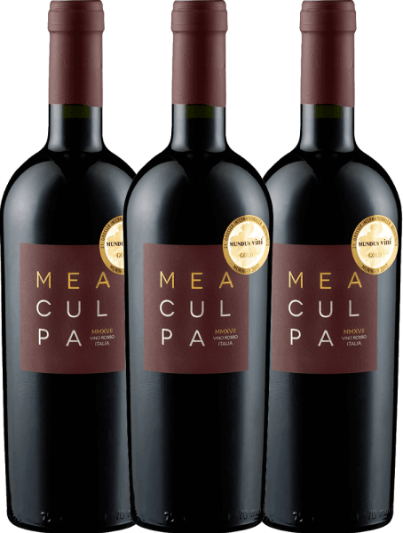 3er Vorteils-Weinpaket - MEA CULPA Vino Rosso Italia - Cantine Minini